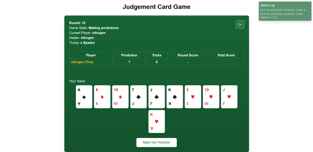 3 Cards Judgement online