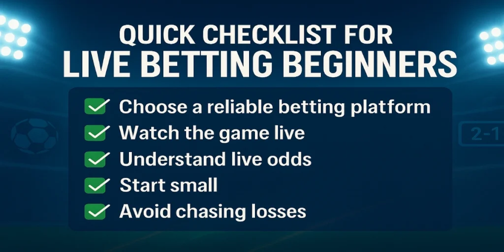 Beginner’s Guide to Live Betting