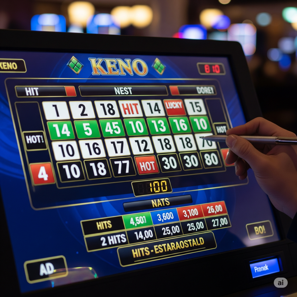 keno bet game cards