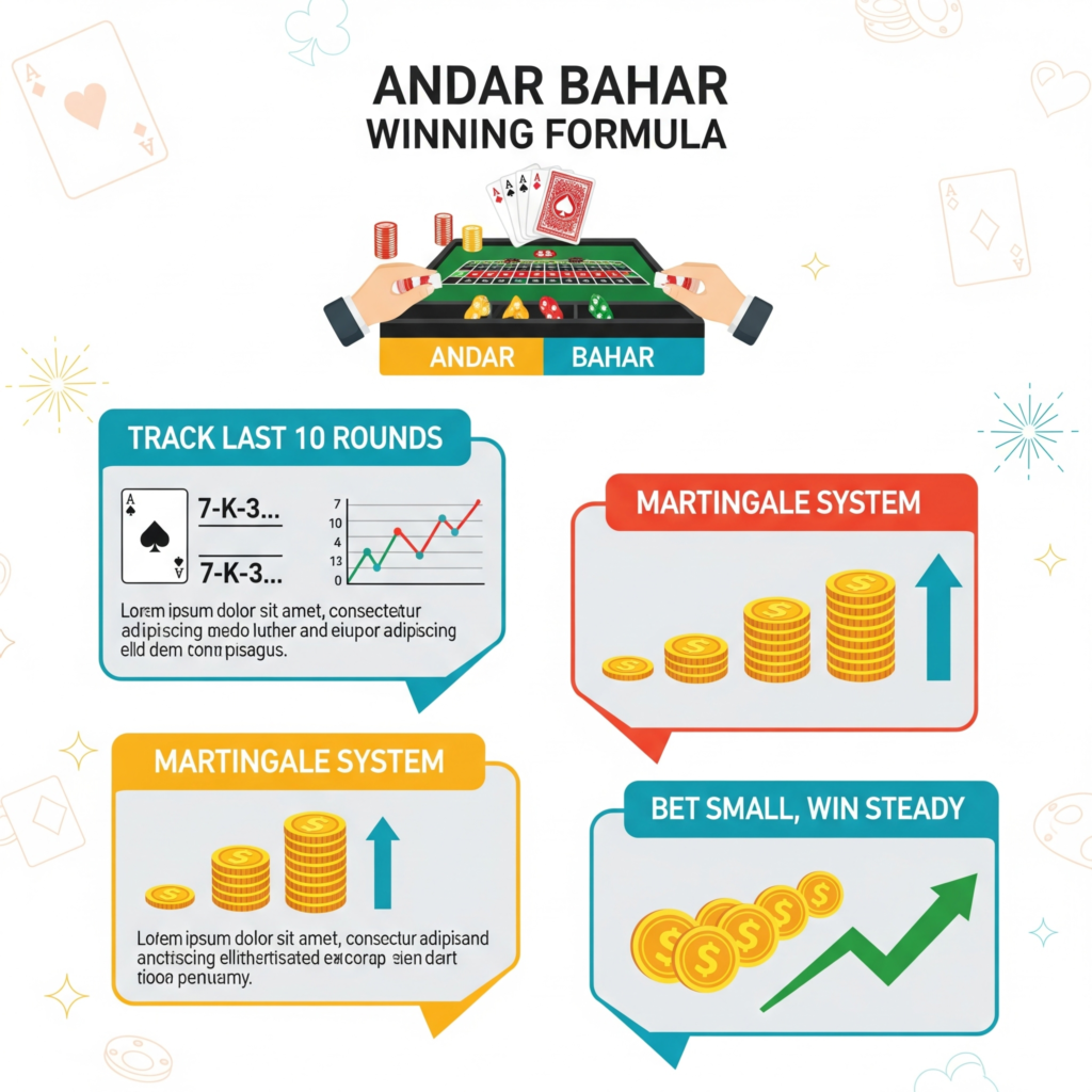 andar bahar game trick