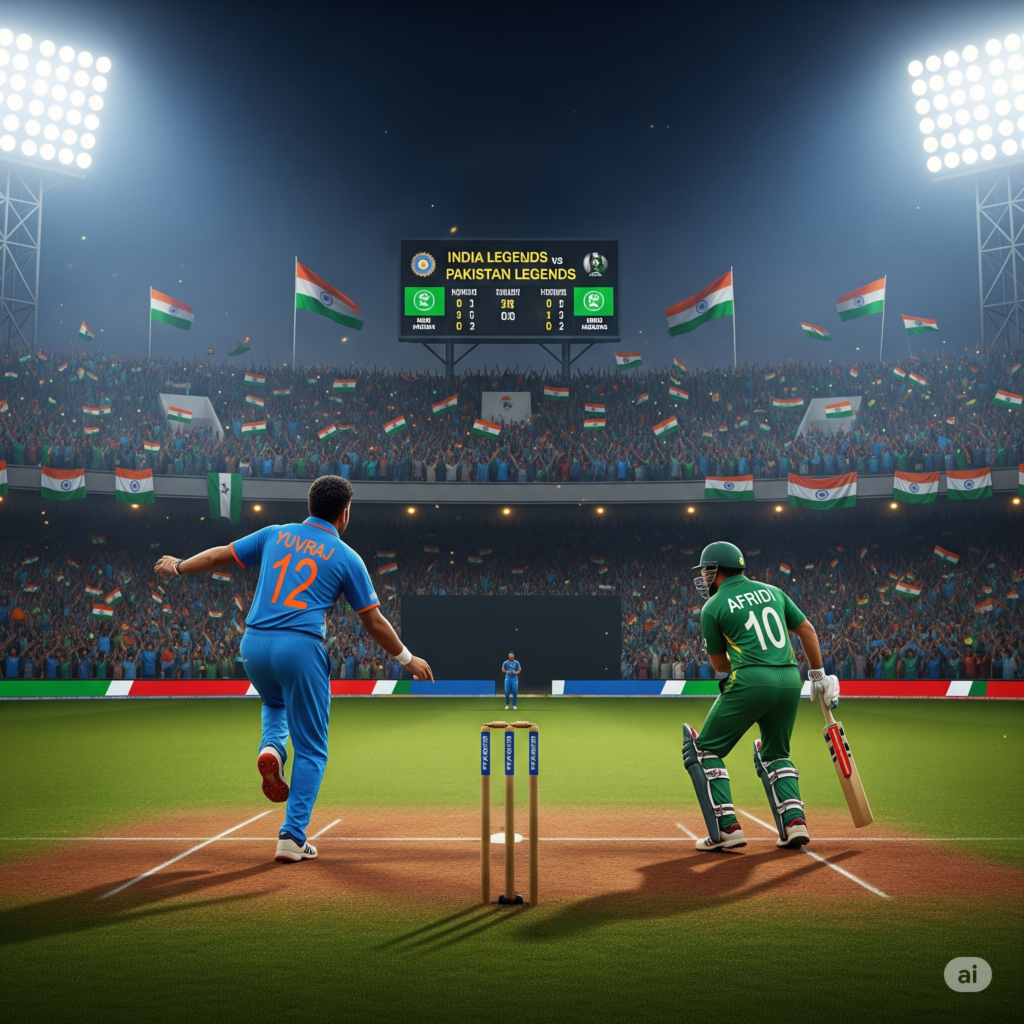 India Legends vs Pakistan Legends