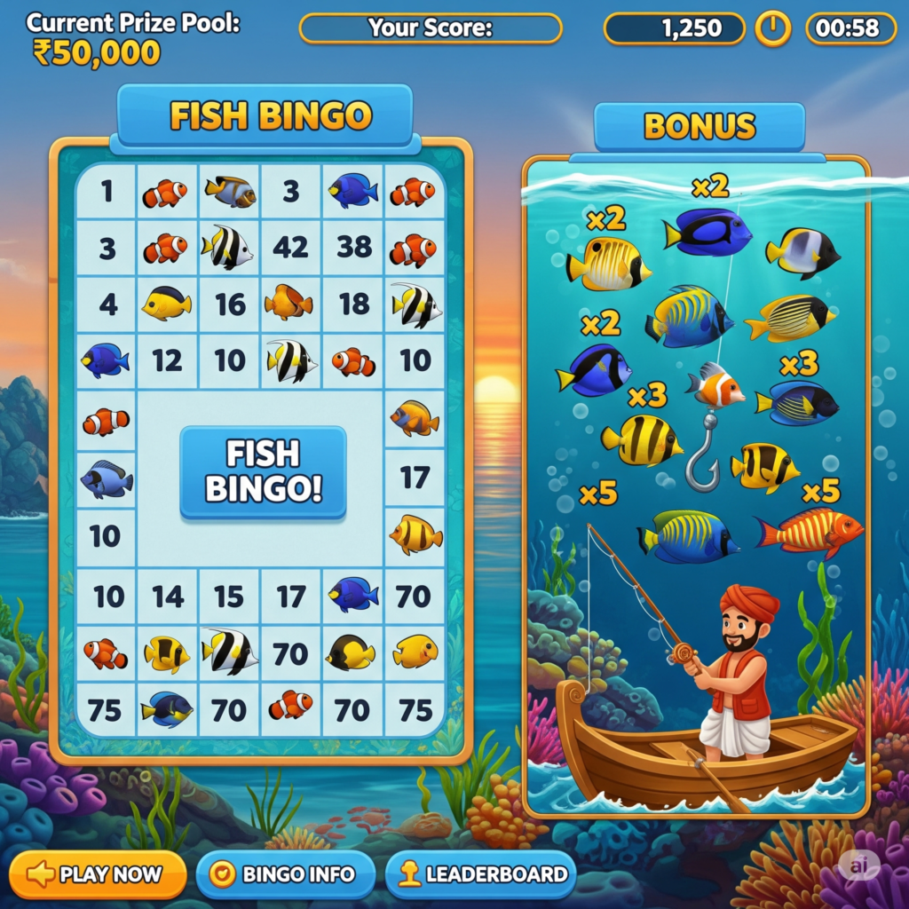 Fish Bingo Lucky Game Big Win Reward