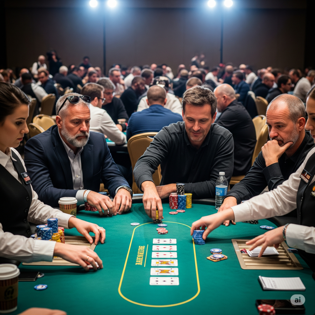 poker tournaments.