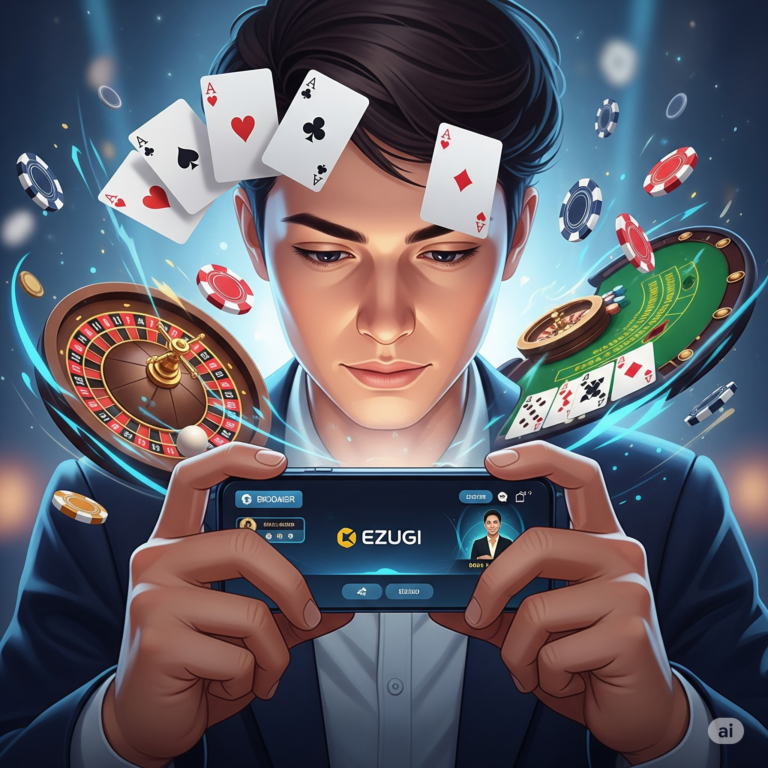 Access Ezugi betting games anytime from desktop or mobile devices, 24/7.