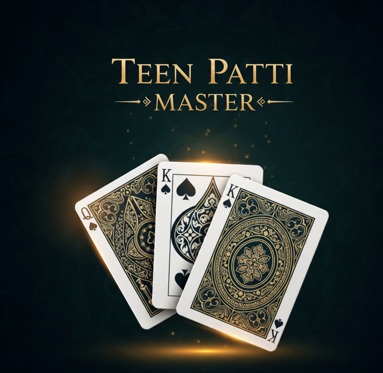 A split-screen image showing a Teen Patti game on a smartphone on one side, and a smiling person holding cash winnings on the other.