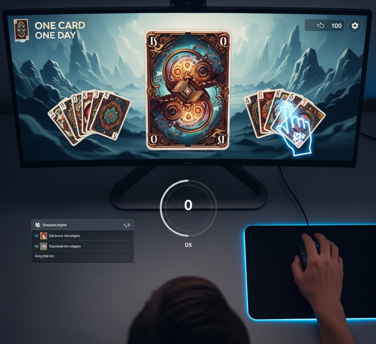 One Card One Day online casino game interface on 11xGame