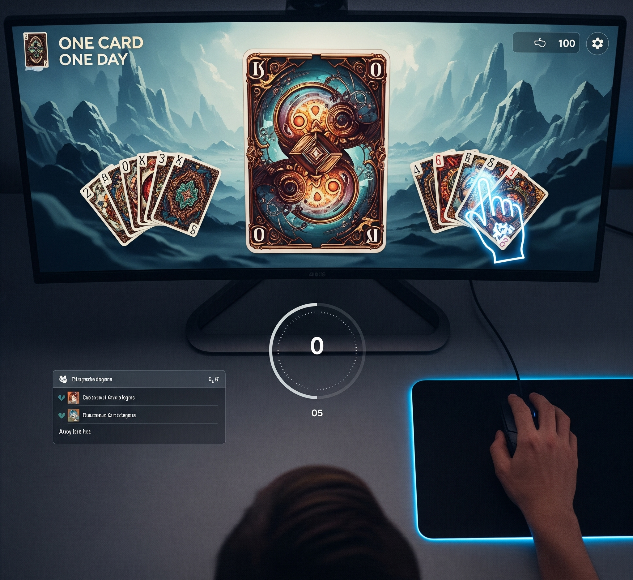 One Card One Day online casino game interface on 11xGame