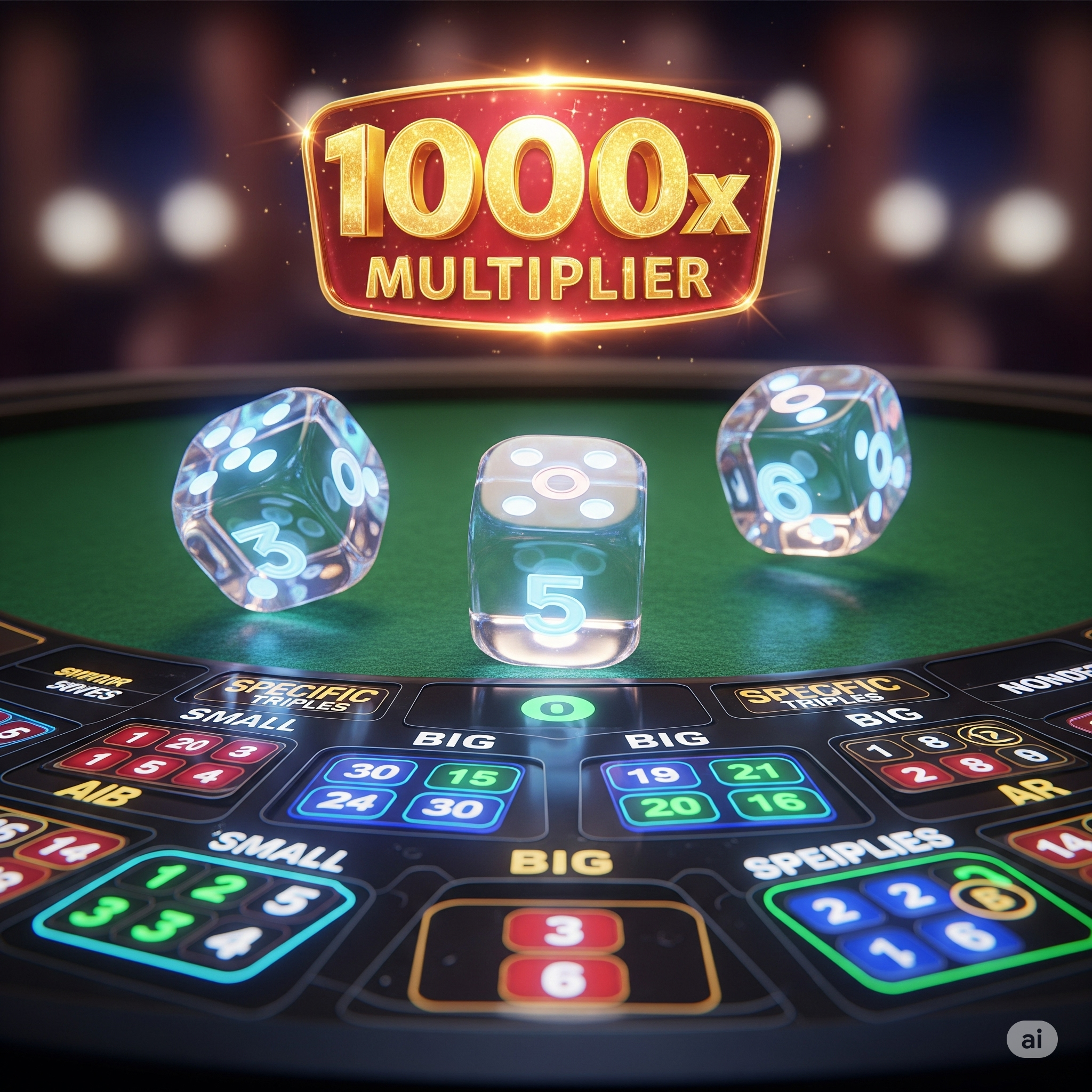 Super Sic Bo online dice game with multipliers in 2025
