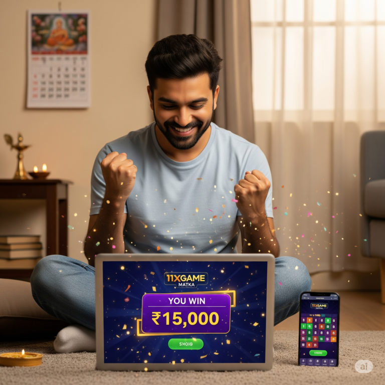 Mobile screen displaying matka fix game interface on 11xGame app with number betting and predictions