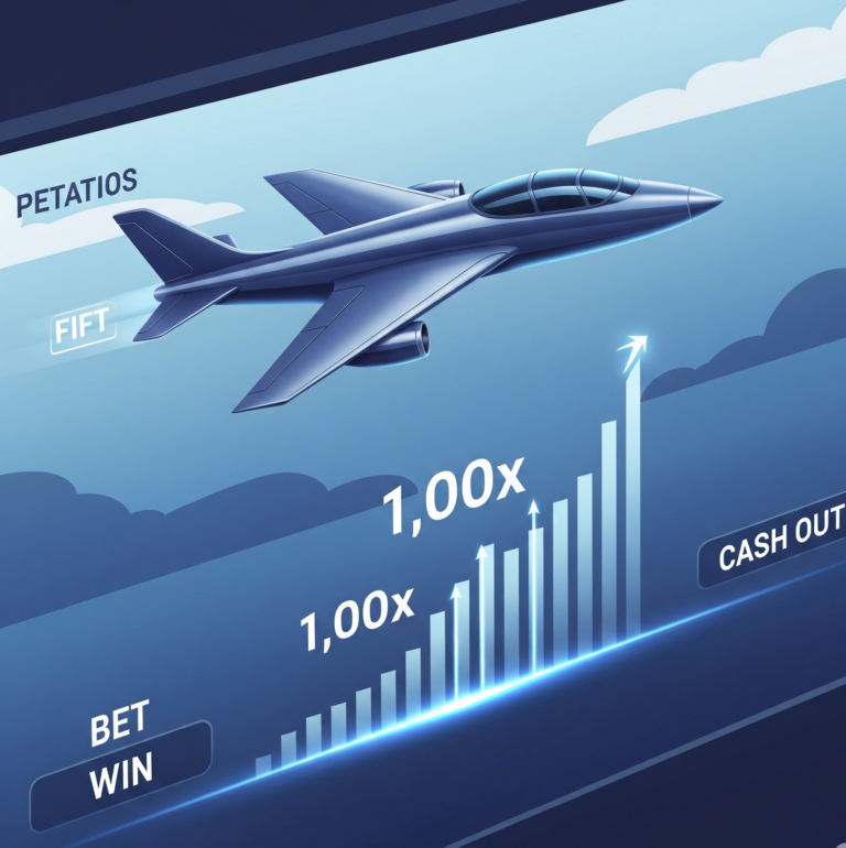 A virtual plane takes off in the pilot betting game, with a multiplier graphic showing potential winnings.