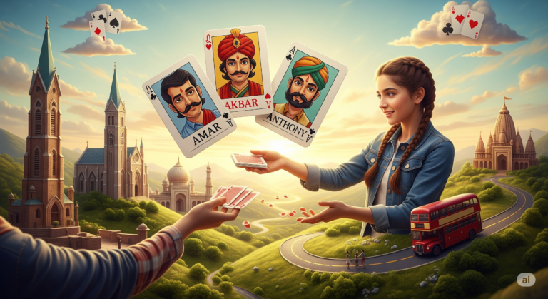 Player enjoying VR Amar Akbar Anthony game online
