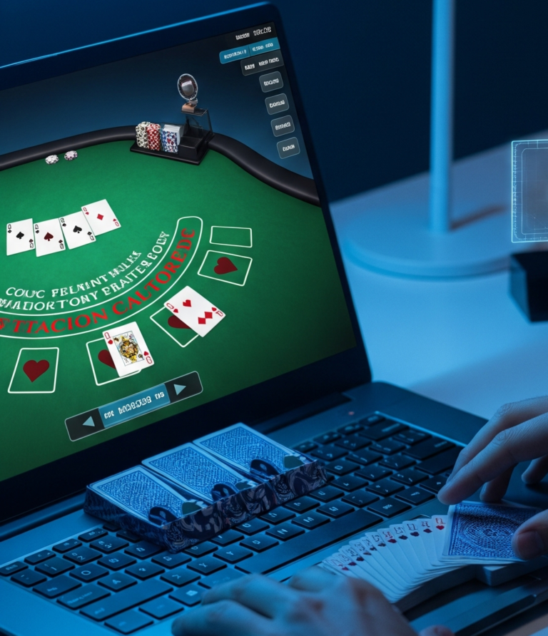 Live dealer online blackjack table with cards and chips for Indian players