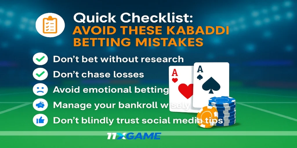 knowing Kabaddi betting mistakes
