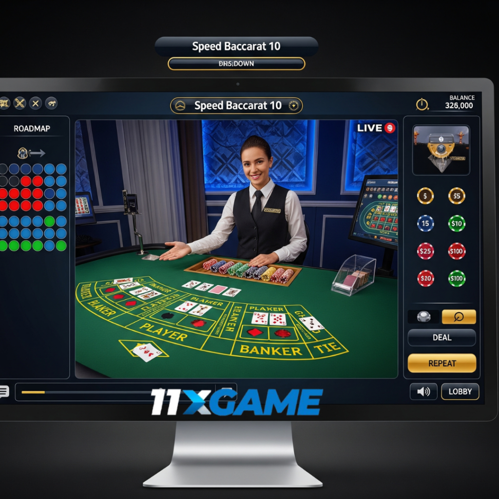 Live Speed Baccarat game