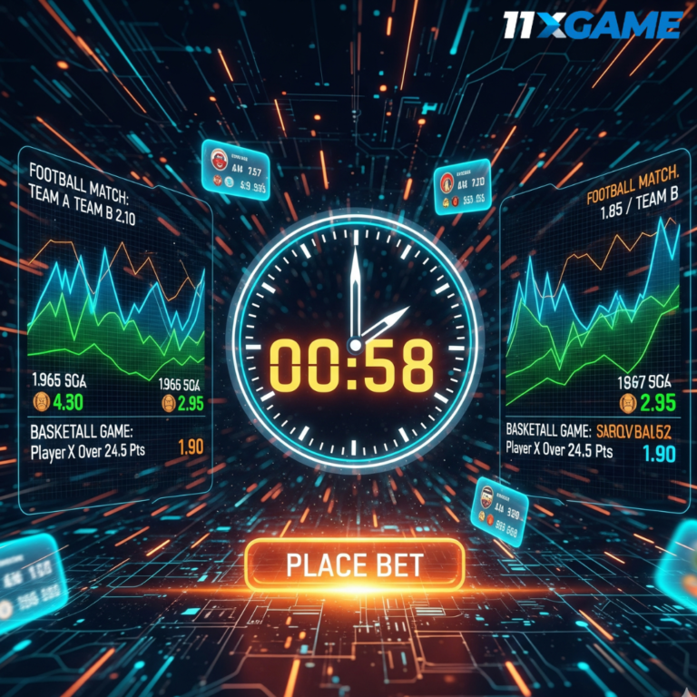 Live betting strategies with dynamic odds analysis on 11xGame