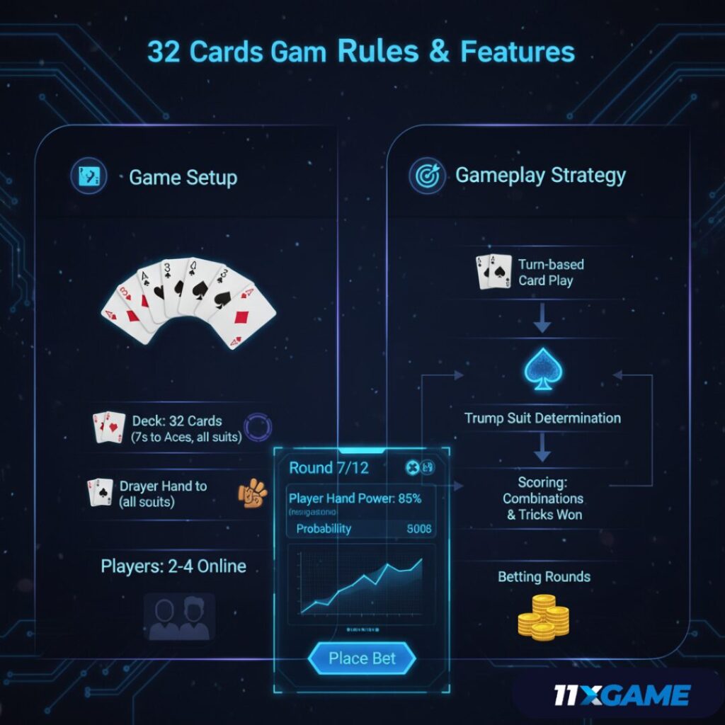 How to Play 32 Cards Game