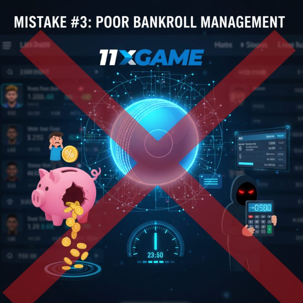 Mistake #3: Poor Bankroll Management in Online Cricket Betting