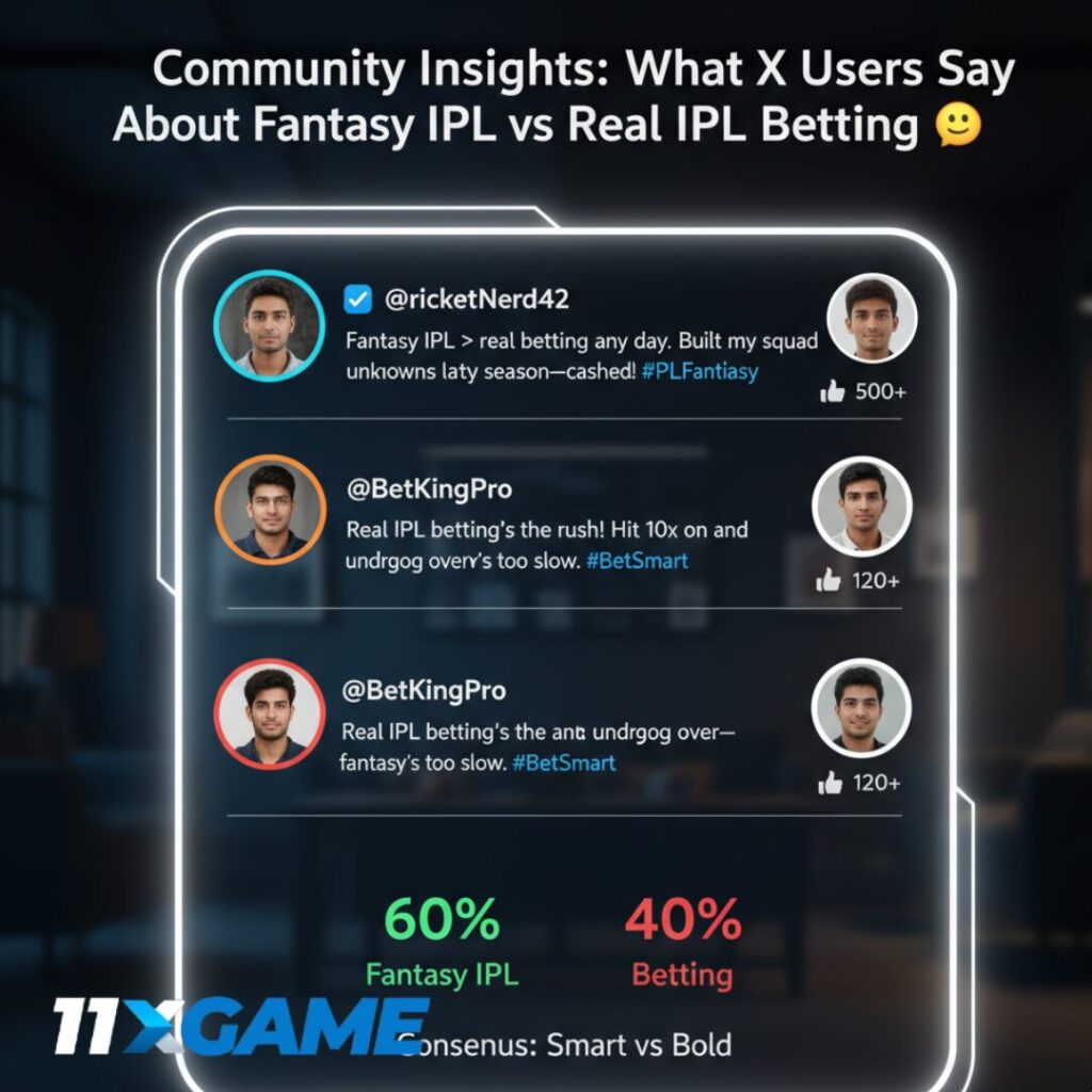 Community Insights: What X Users Say About Fantasy IPL vs Real IPL Betting 🗣️