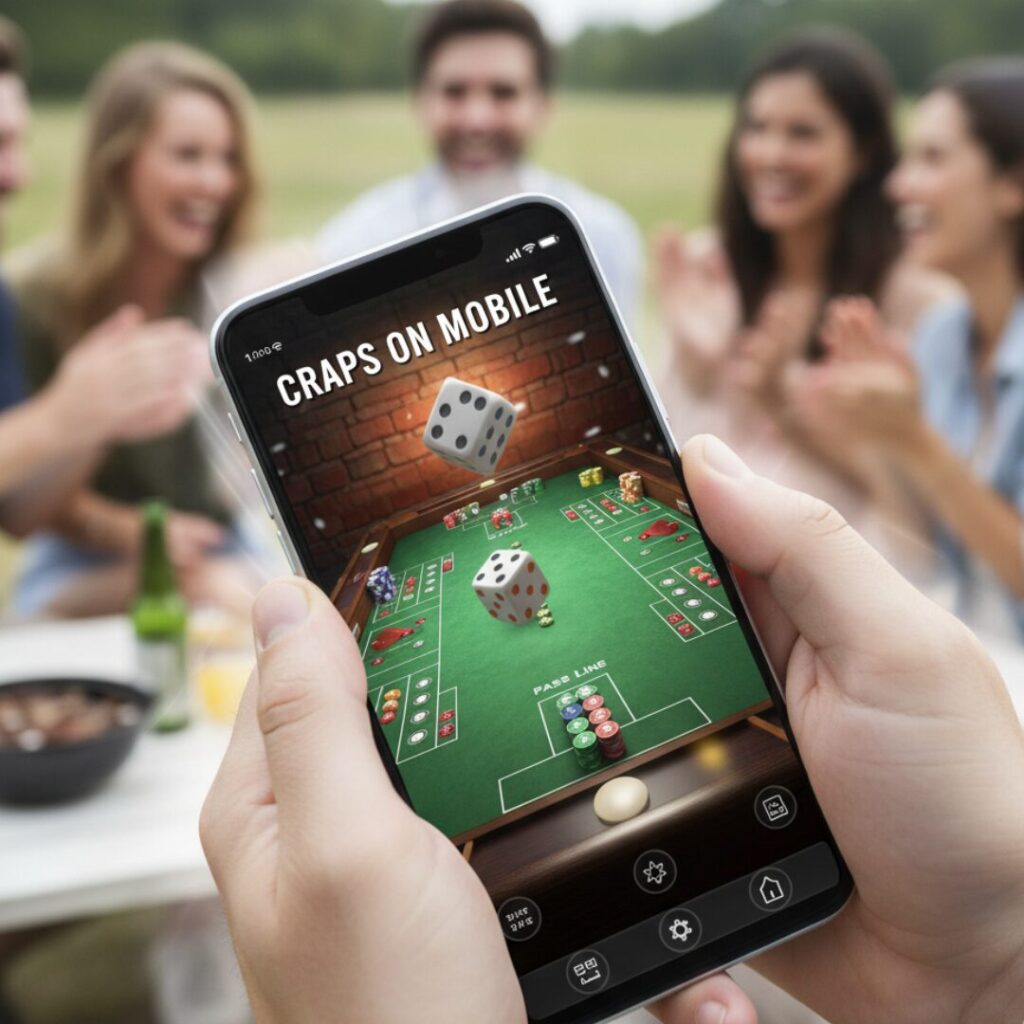 7. Craps Dice Rolls on Mobile