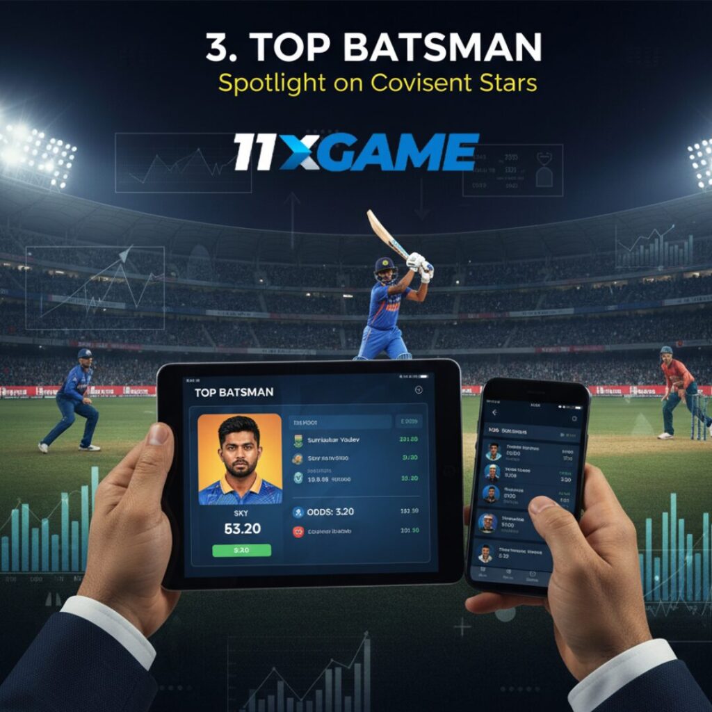 3. Top Batsman: Spotlight on Stars in Top 10 T20 Betting Markets for Consistent Wins