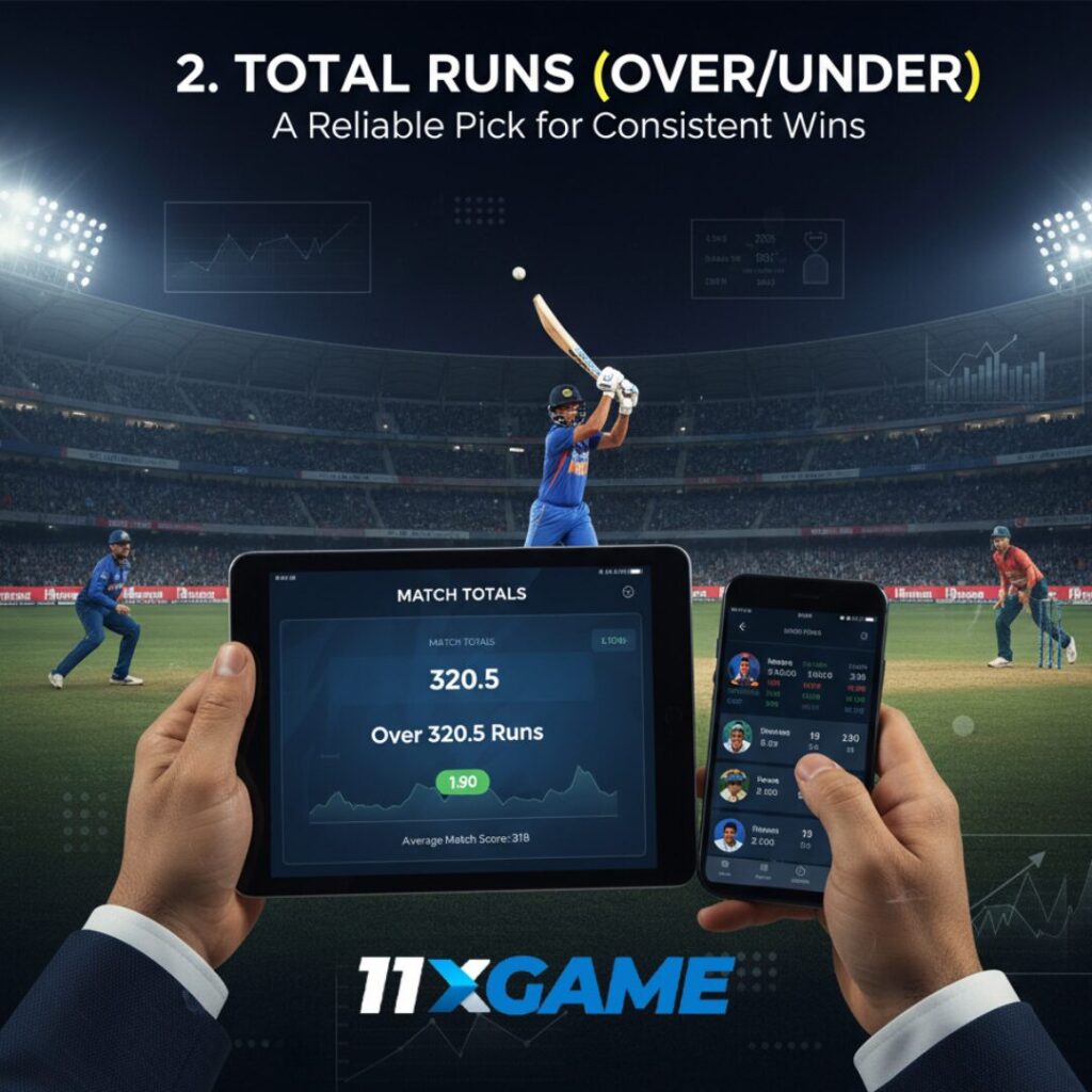 2. Total Runs (Over/Under): A Reliable Pick in Top 10 T20 Betting Markets for Consistent Wins