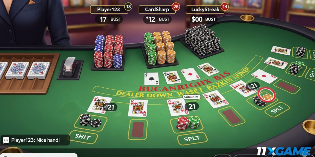 Blackjack multiplayer online