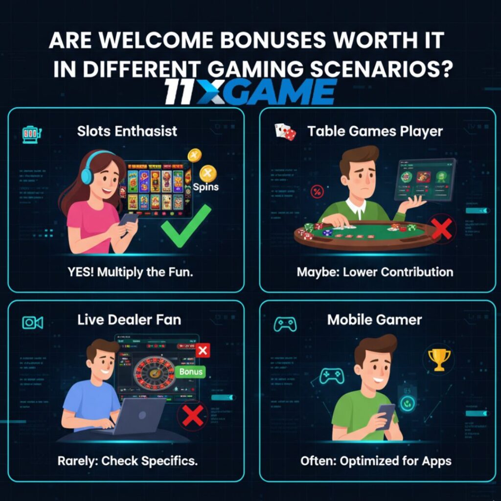 Are Welcome Bonuses Worth It in Different Gaming Scenarios?