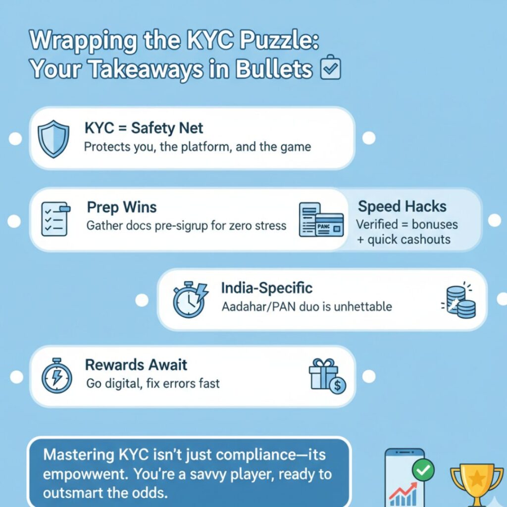 Wrapping the KYC Puzzle: Your Takeaways in Bullets 📋