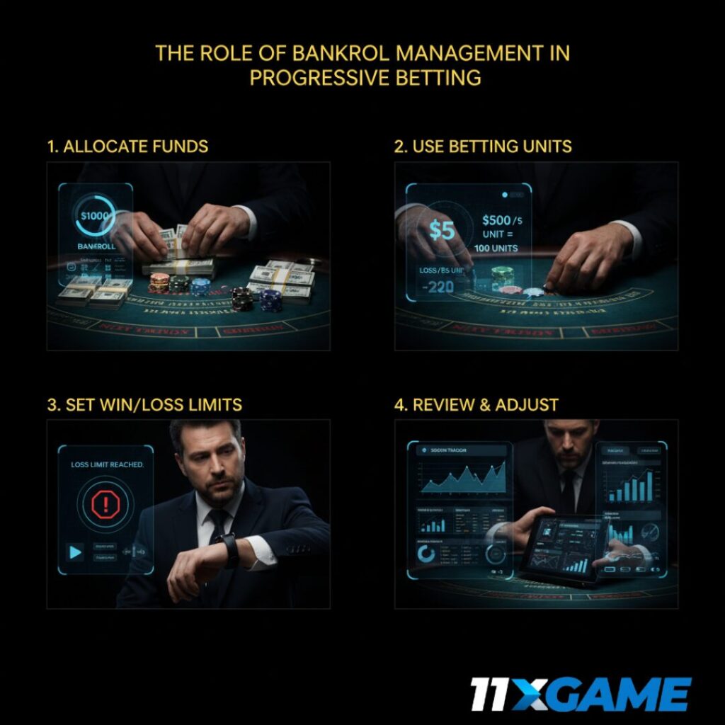 The Role of Bankroll Management in Progressive Betting in Blackjack
