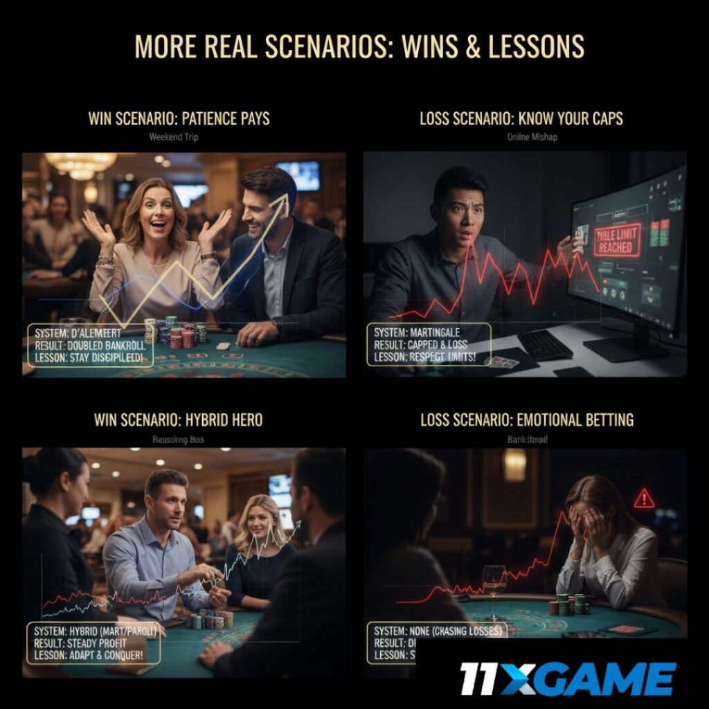 More Real Scenarios: Wins and Lessons in Progressive Betting in Blackjack