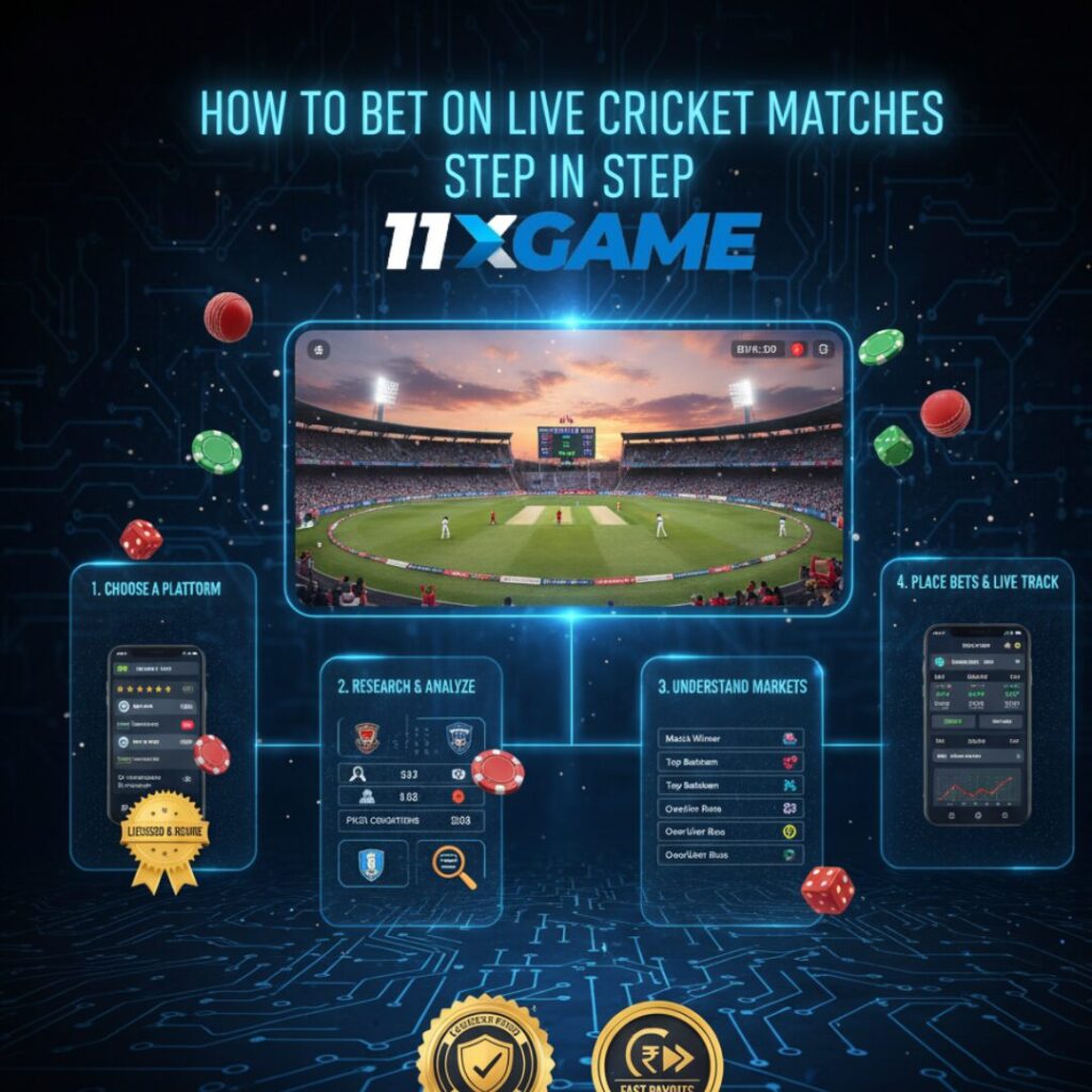 How to Bet on Live Cricket Matches Step by Step