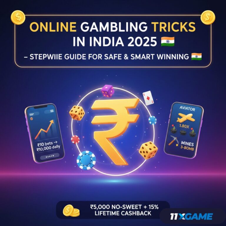 Online gaming dashboard showing stepwise instructions, risk controls and session management tools for Indian players.