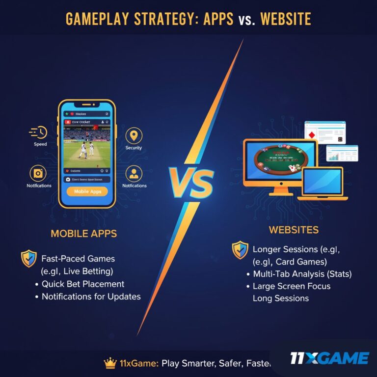 "Betting apps vs website comparison 2025 showing speed, safety, performance, updates, and convenience for online gamers."