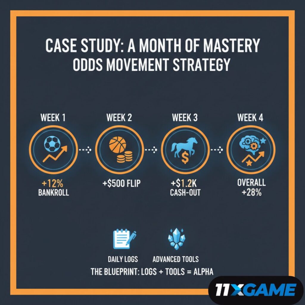 Case Study: A Month of Odds Movement Strategy Mastery ๐