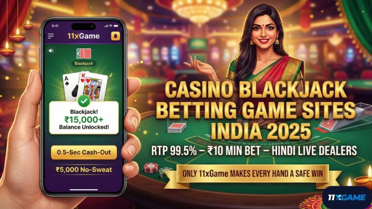 Casino blackjack betting game sites India 2025 showing live dealer Hindi tables, RTP 99.5 percent, UPI instant deposits and fast cash-out